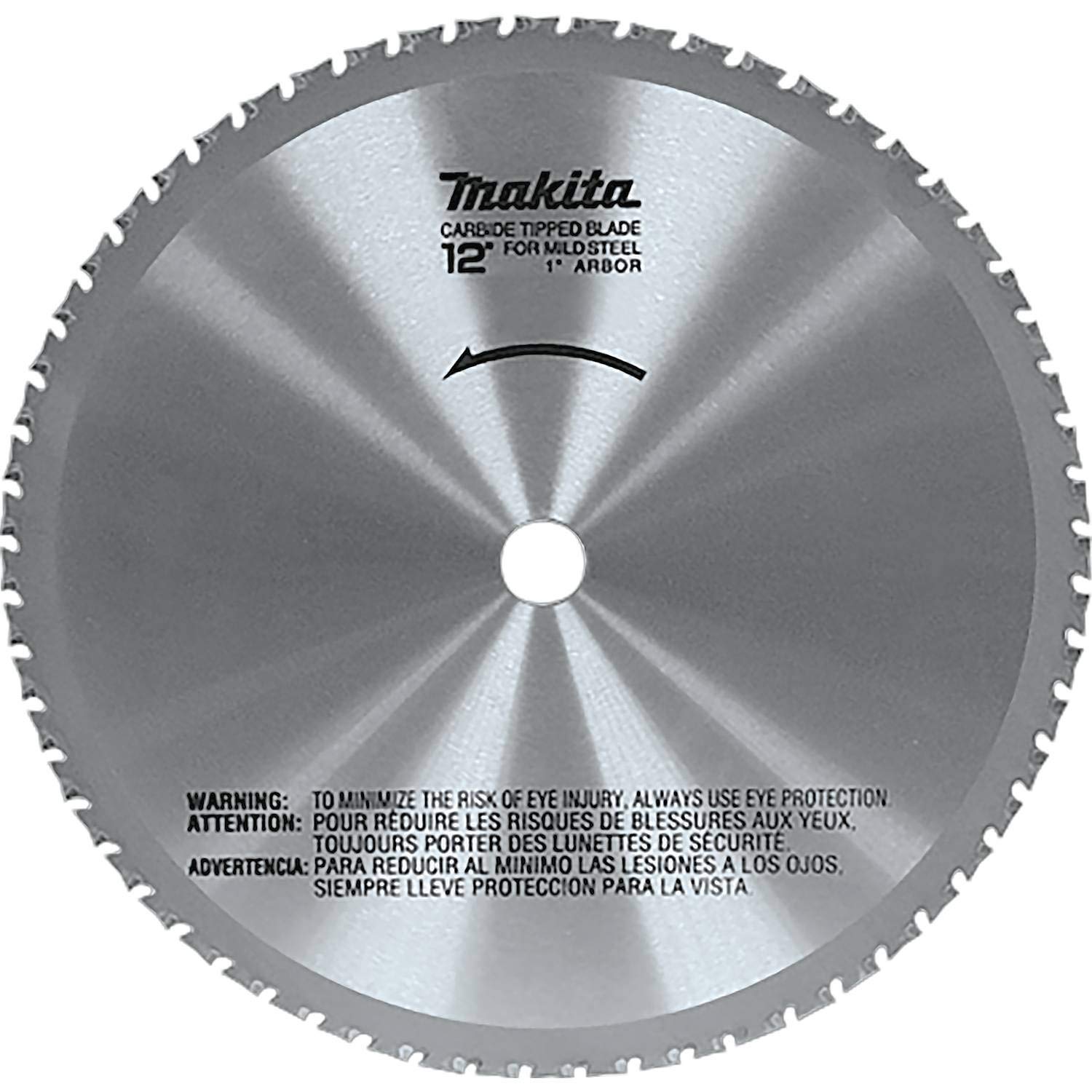 Makita A-90532 12-Inch 60-Teeth Dry Ferrous Metal Cutting Saw Blade with 1-Inch Arbor, Silver