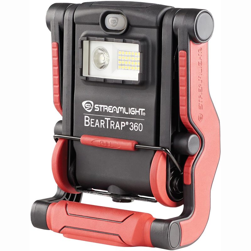 Streamlight 61523 BearTrap 360 2000-Lumen Rechargeable Work Light with Spot and Floods Modes, Rotating Body