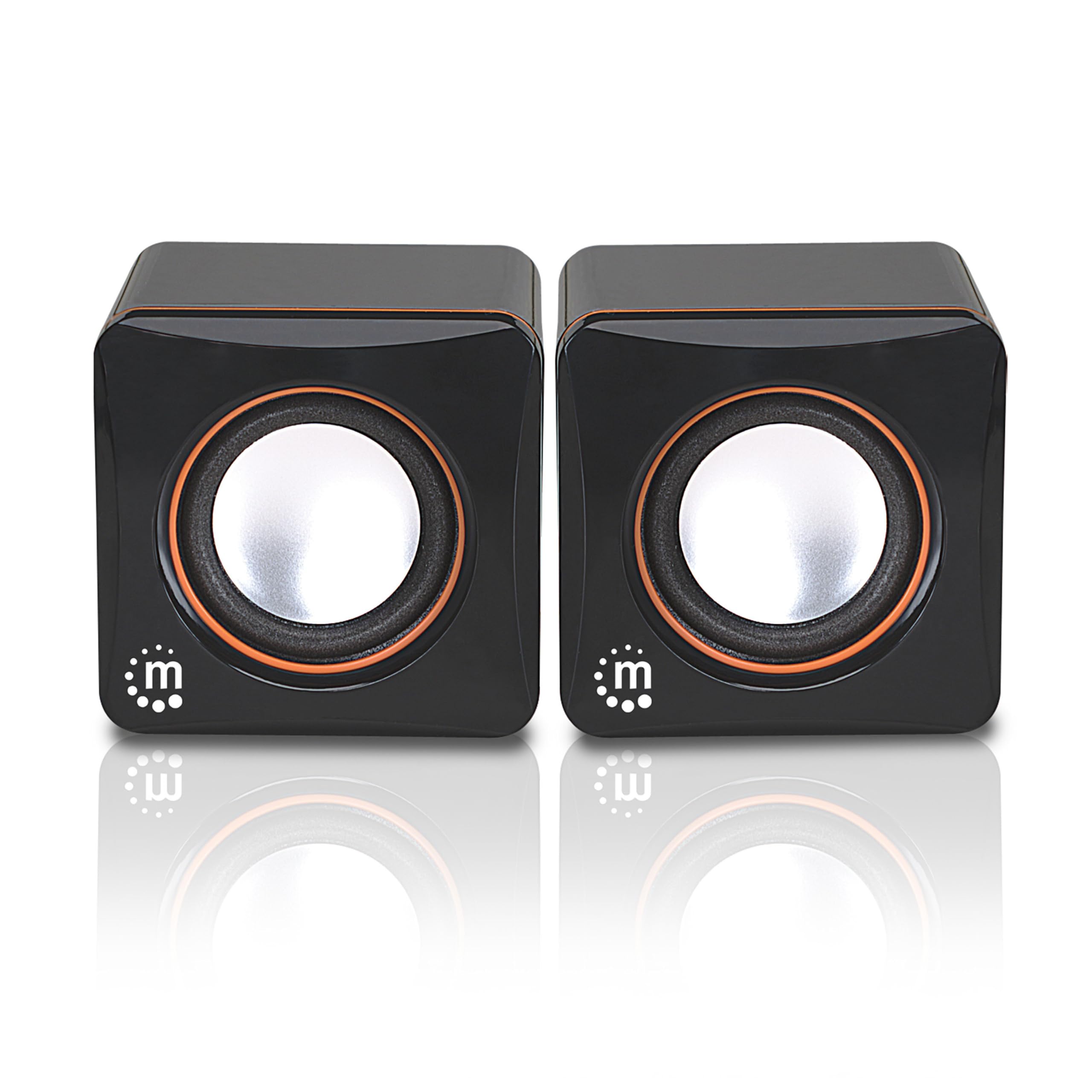 Manhattan USB Powered Stereo Speaker System - Small Size - 161435