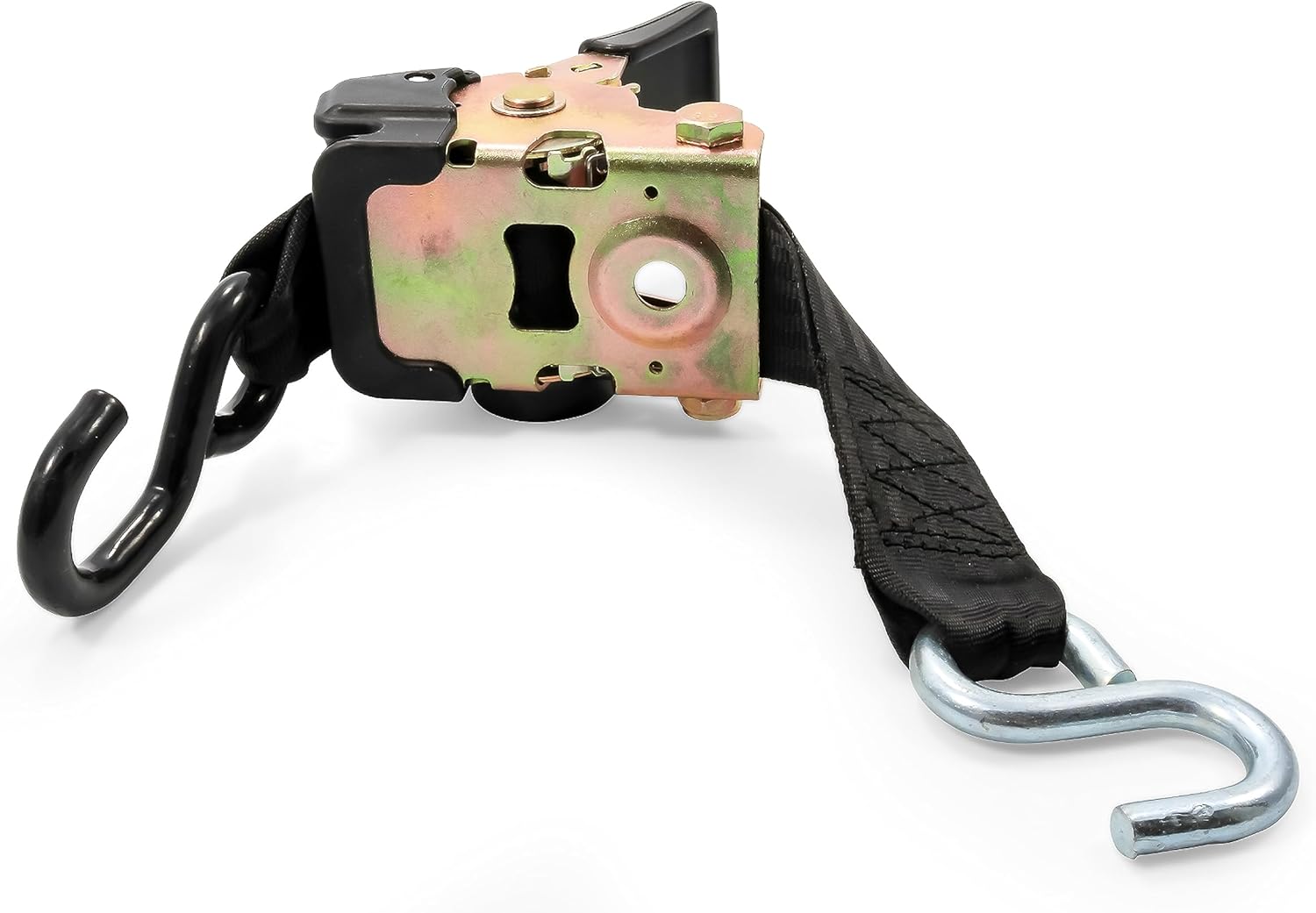 Camco Retractable Transom Tie Down Straps | Break Strength of 3,330lbs and Safe Working Load of 1,100lb | 2-Pack