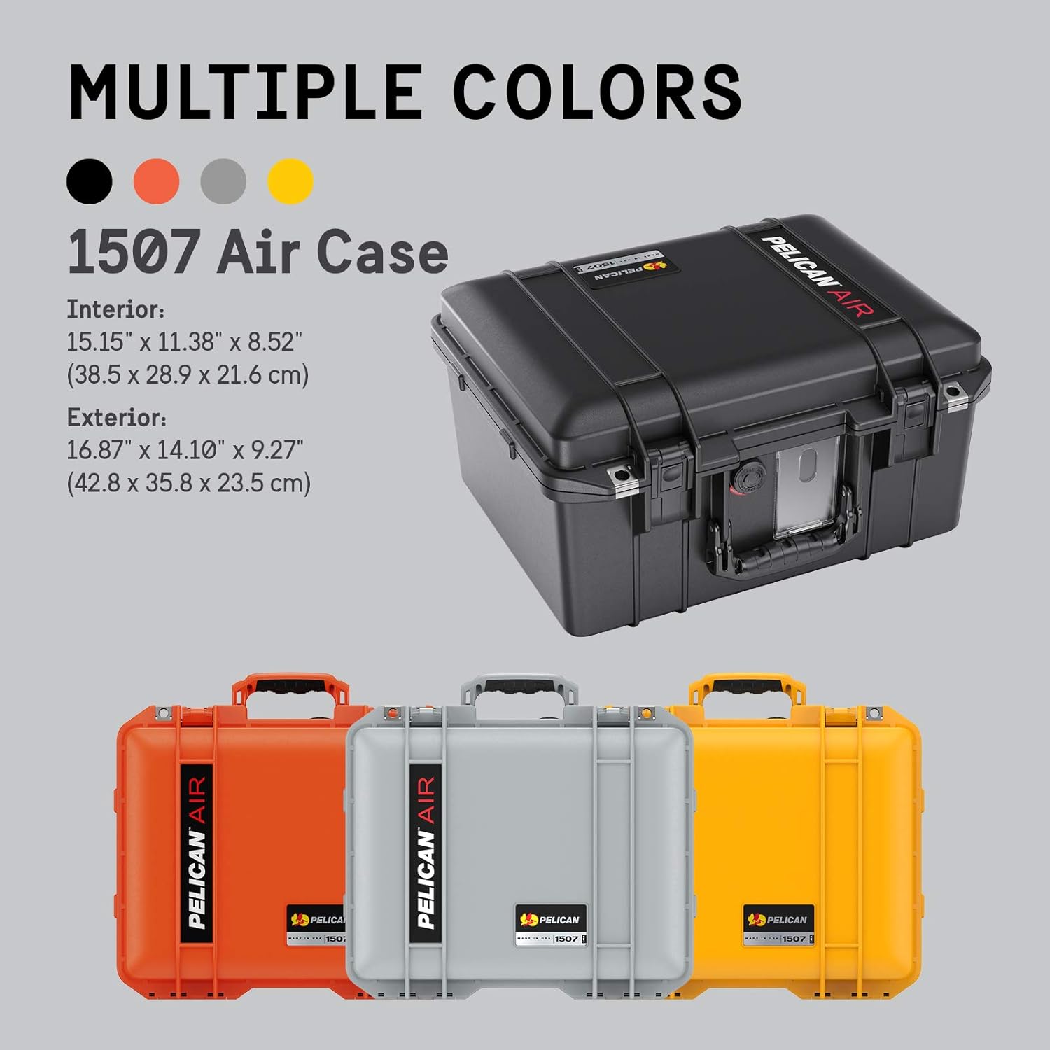 PELICANO Pelican Air 1507 Protective Hard Case with Customizable Foam