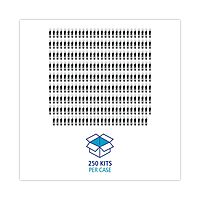 Boardwalk BWKFKTNSHWPSBLA 6-Piece Heavyweight Condiment/Fork/Knife/Napkin/Spoon Cutlery Kit - Black (250/Carton)