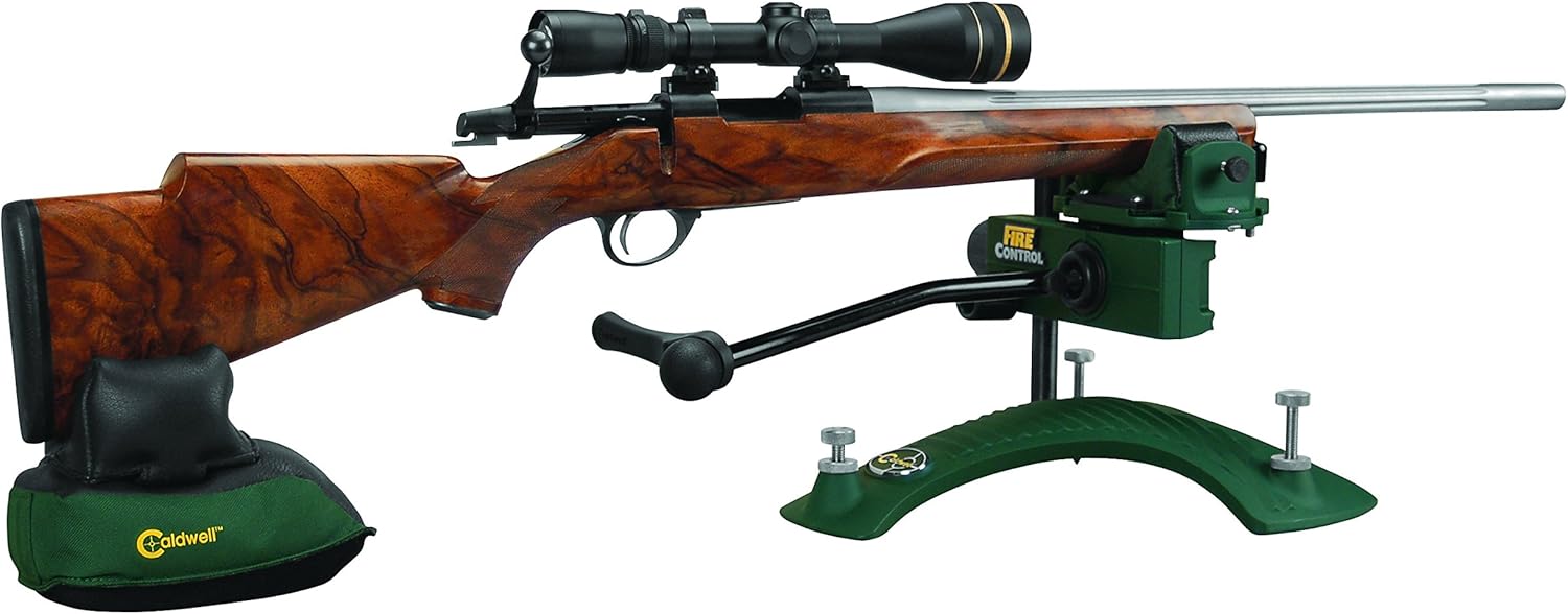 Caldwell Fire Control Rest Adjustable Ambidextrous Rifle Shooting Rest for Range, Outdoors, Sight In and Shooting Stability