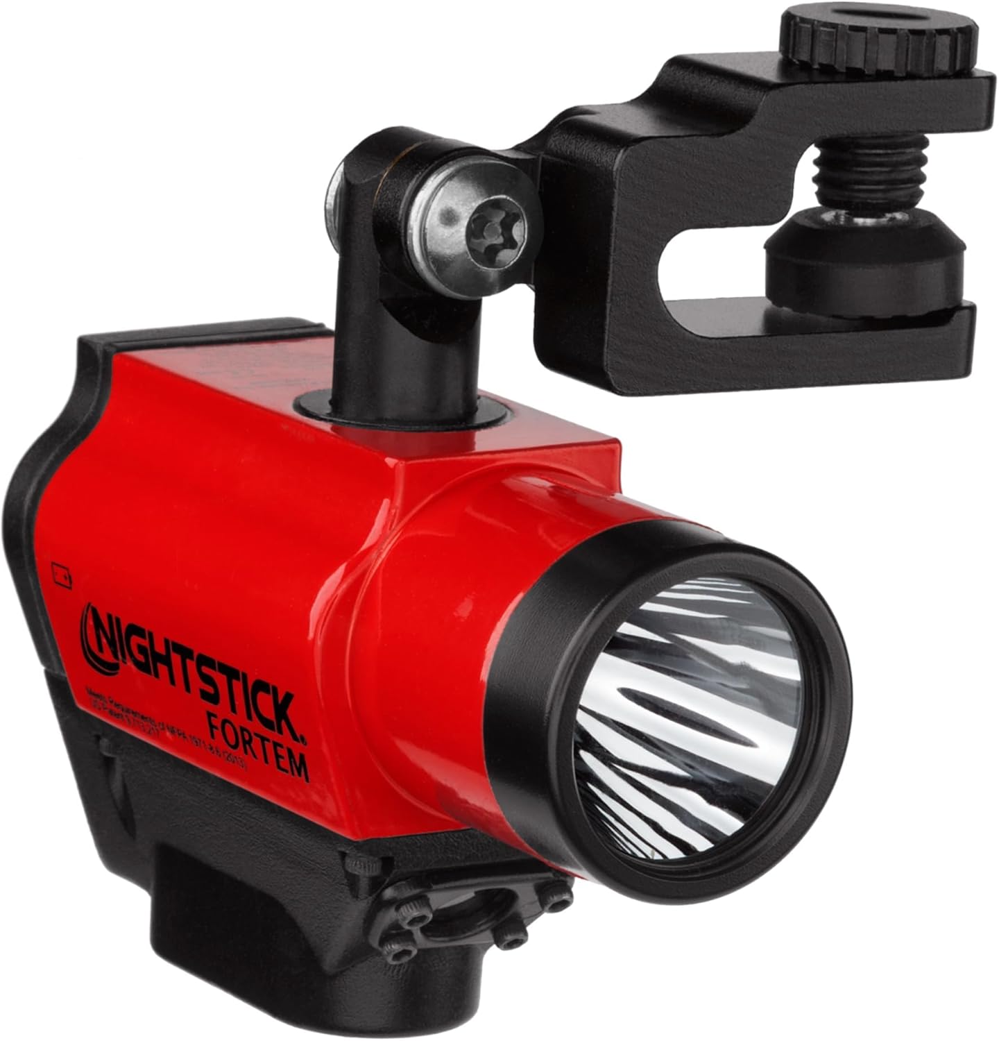 Nightstick XPP-5466R Intrinsically Safe Helmet-Mounted Multi-Function Dual-Light Flashlight - Red