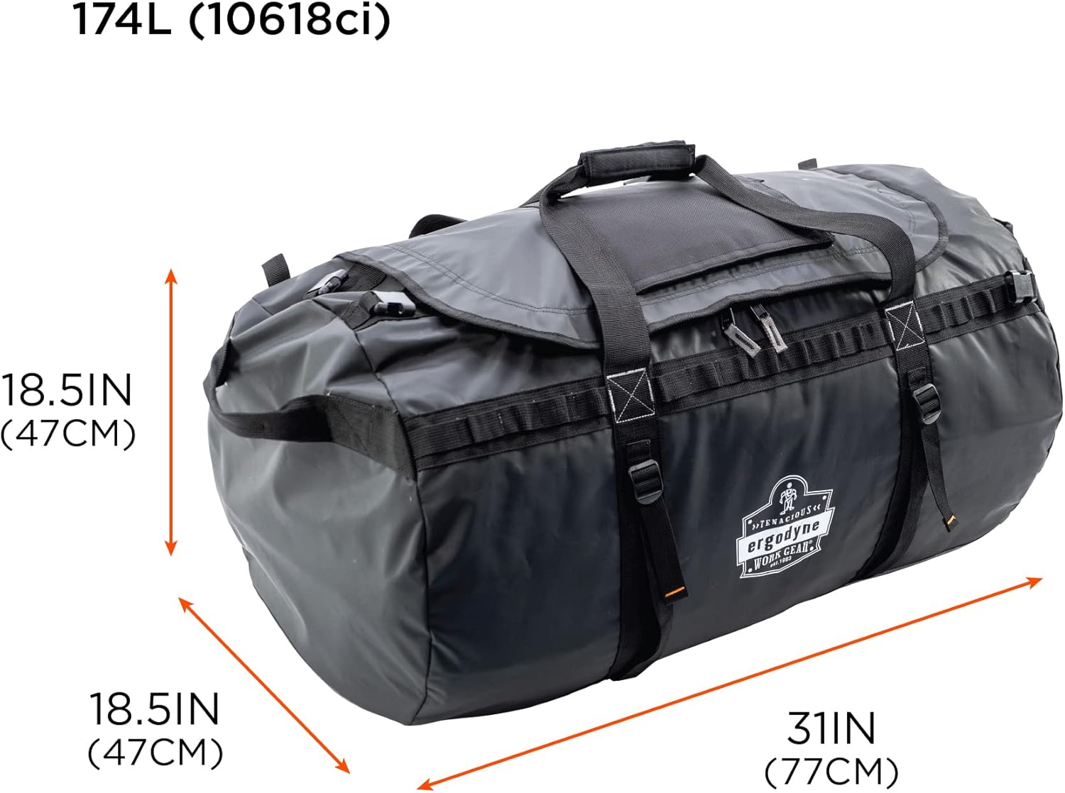 ERGODYNE Arsenal 5030 Water-Resistant Tarpaulin Duffel Bag
