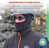 Ergodyne Standard Recycled Balaclava Face Mask, Black