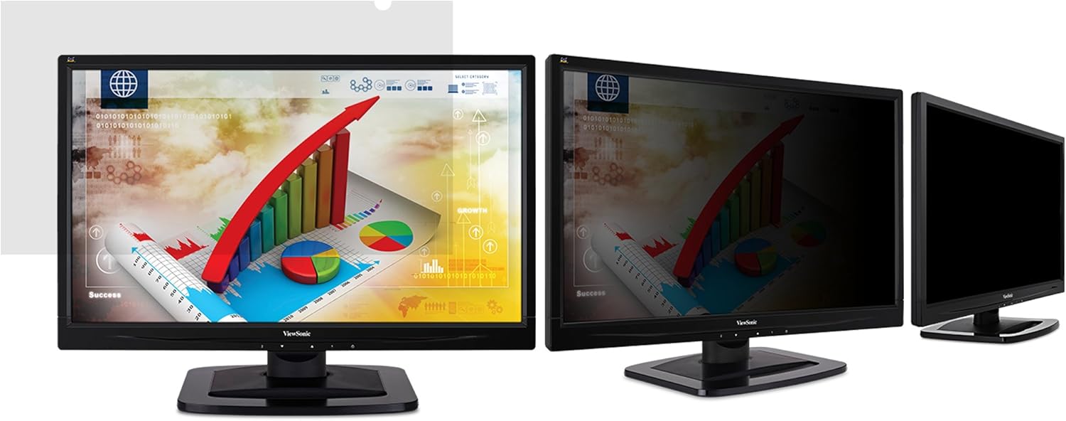 Viewsonic Corporation Tech Armor Universal Privacy Filter for 23.8” LED Computer Desktop Monitor, Compatible with Viewsonic