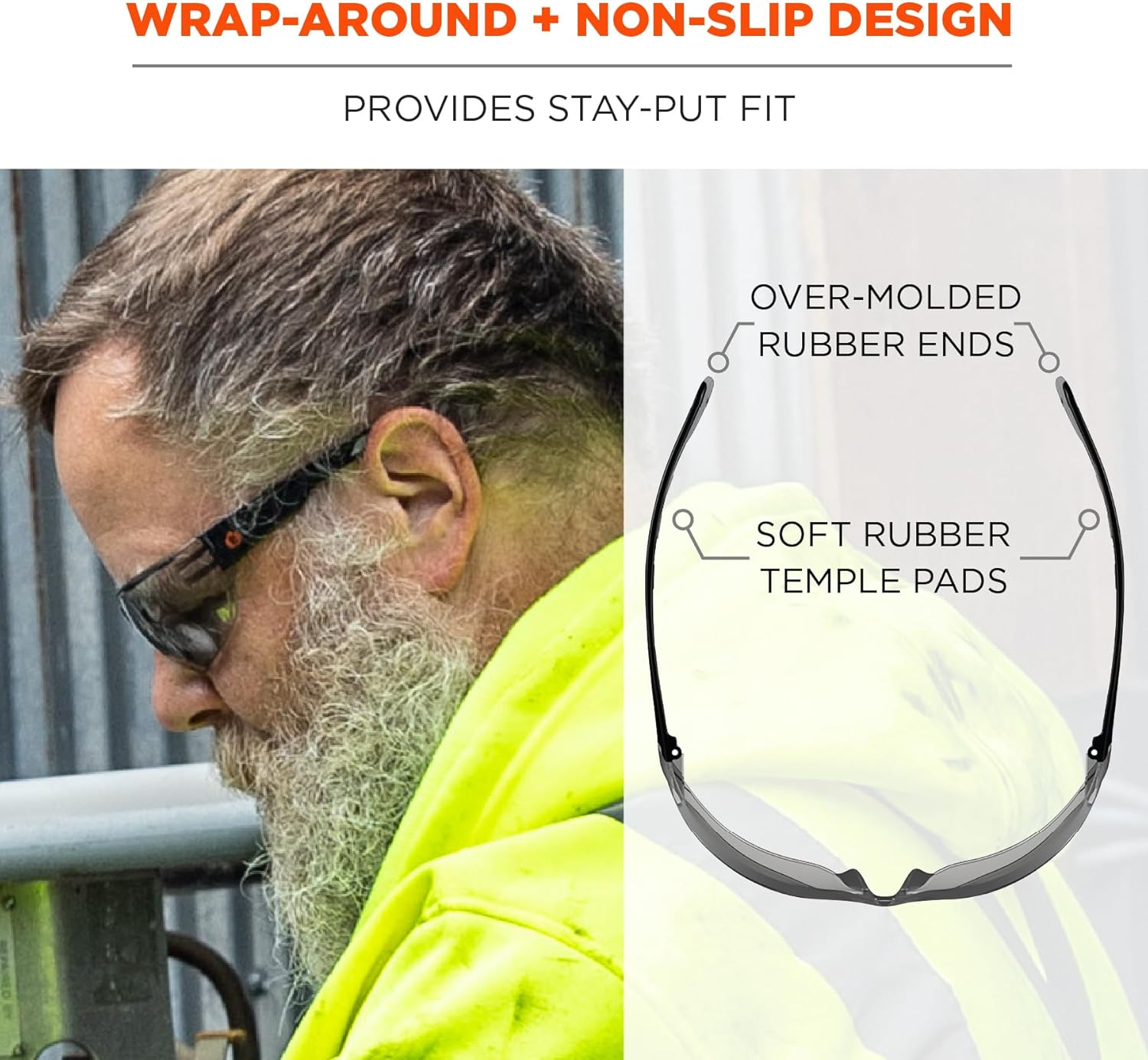 Ergodyne Skullerz VALI Frameless Safety Glasses
