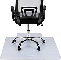 MIND READER Office Chair Mat, PVC Under Desk Floor Protector