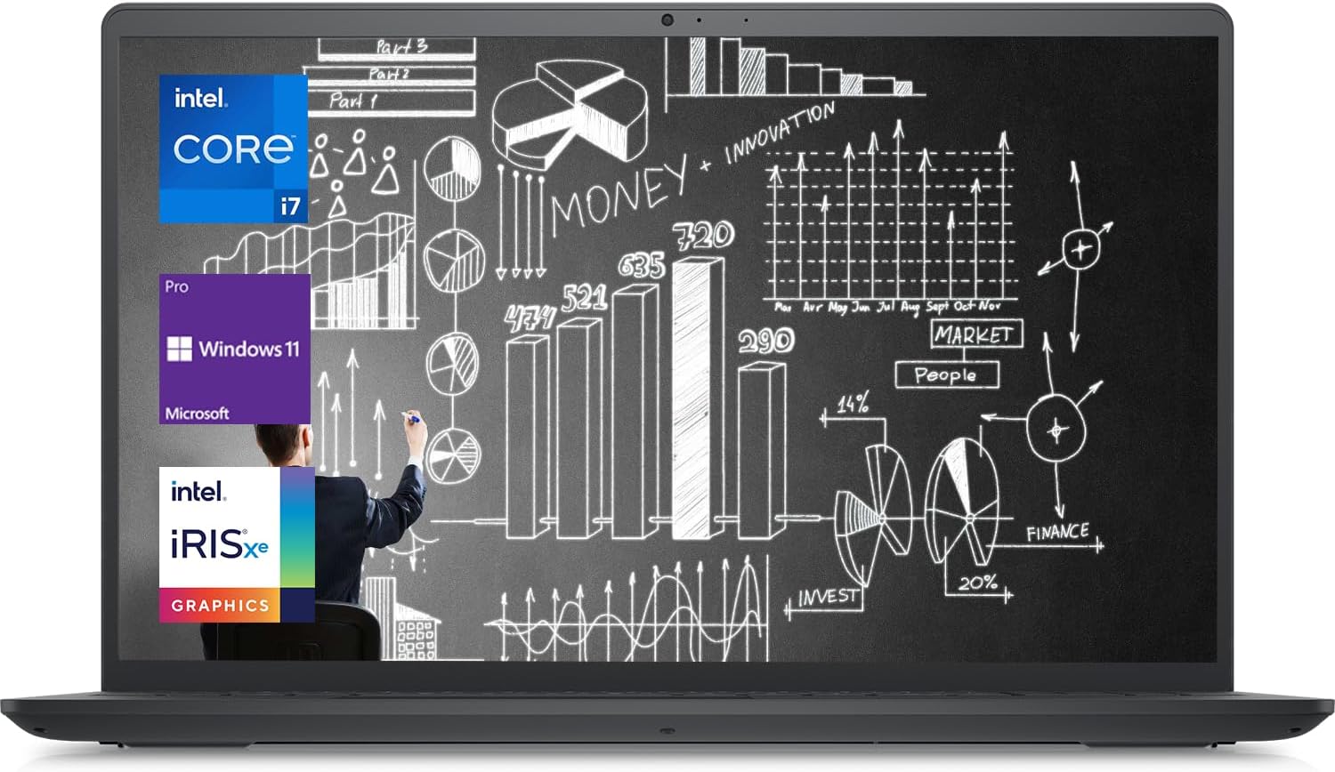 Dell Business Inspiron 2-in-1 Laptop, 16" OLED Touchscreen, 12th Gen Intel Core i7-1260P, NVIDIA GeForce MX 550, 32GB RAM