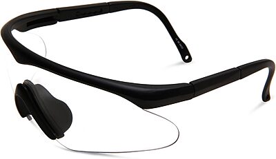 Bobster ESB Shooting Sunglasses, Black Frame/3 Lenses (Smoked, Amber and Clear)