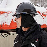 Ergodyne N-Ferno 6850 Winter Hard Hat Liner - 2-Layer, Fleece-Lined, Cotton Shell, Reg-Length One Size