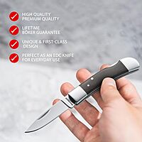 Boker Magnum 01MB318 Jewel Pocket Knife with 2 1/8 in. 440C Stainless Steel Blade, Brown