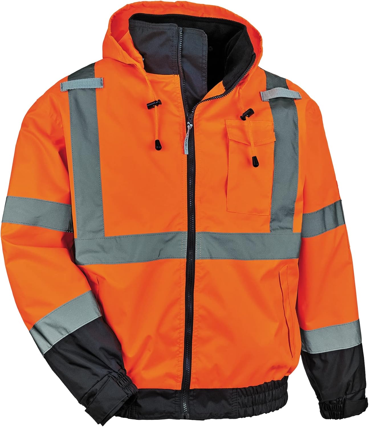 Ergodyne GloWear 8379 Type R Class 3 High-Visibility Fleece-Lined Bomber Jacket