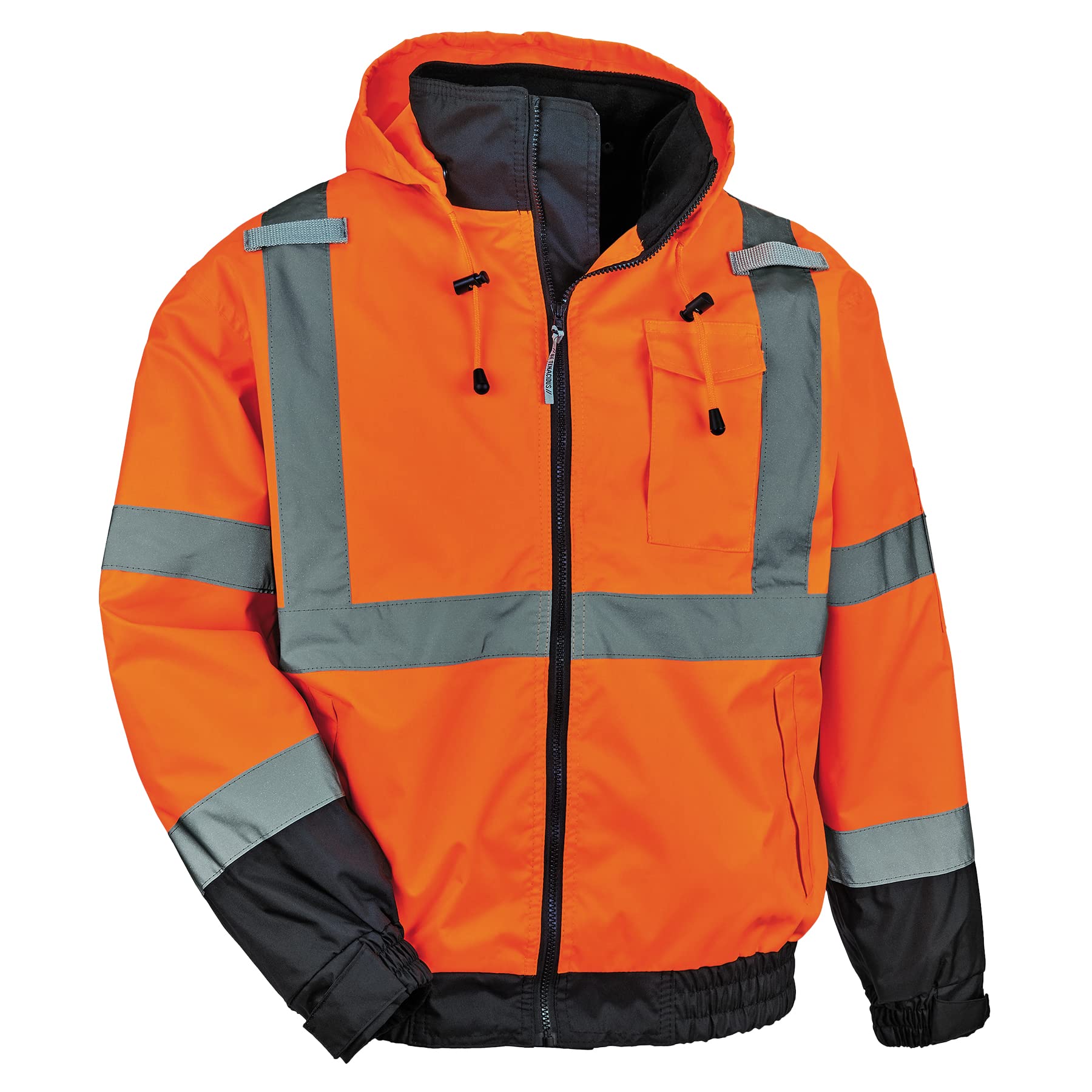 Ergodyne GloWear 8379 Type R Class 3 High-Visibility Fleece-Lined Bomber Jacket