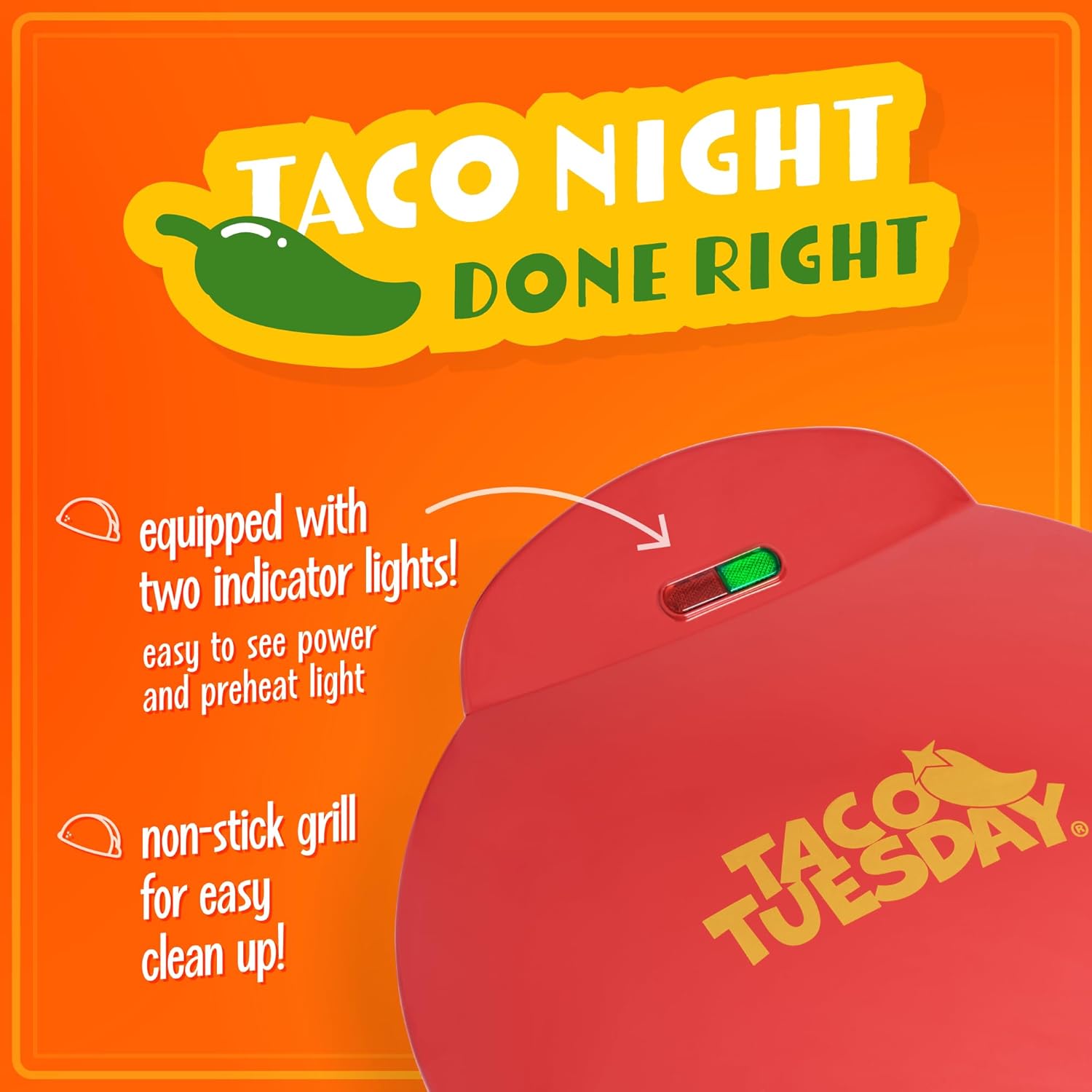 TACO TUESDAY Deluxe Electric Quesadilla & Tortilla Bowl Maker