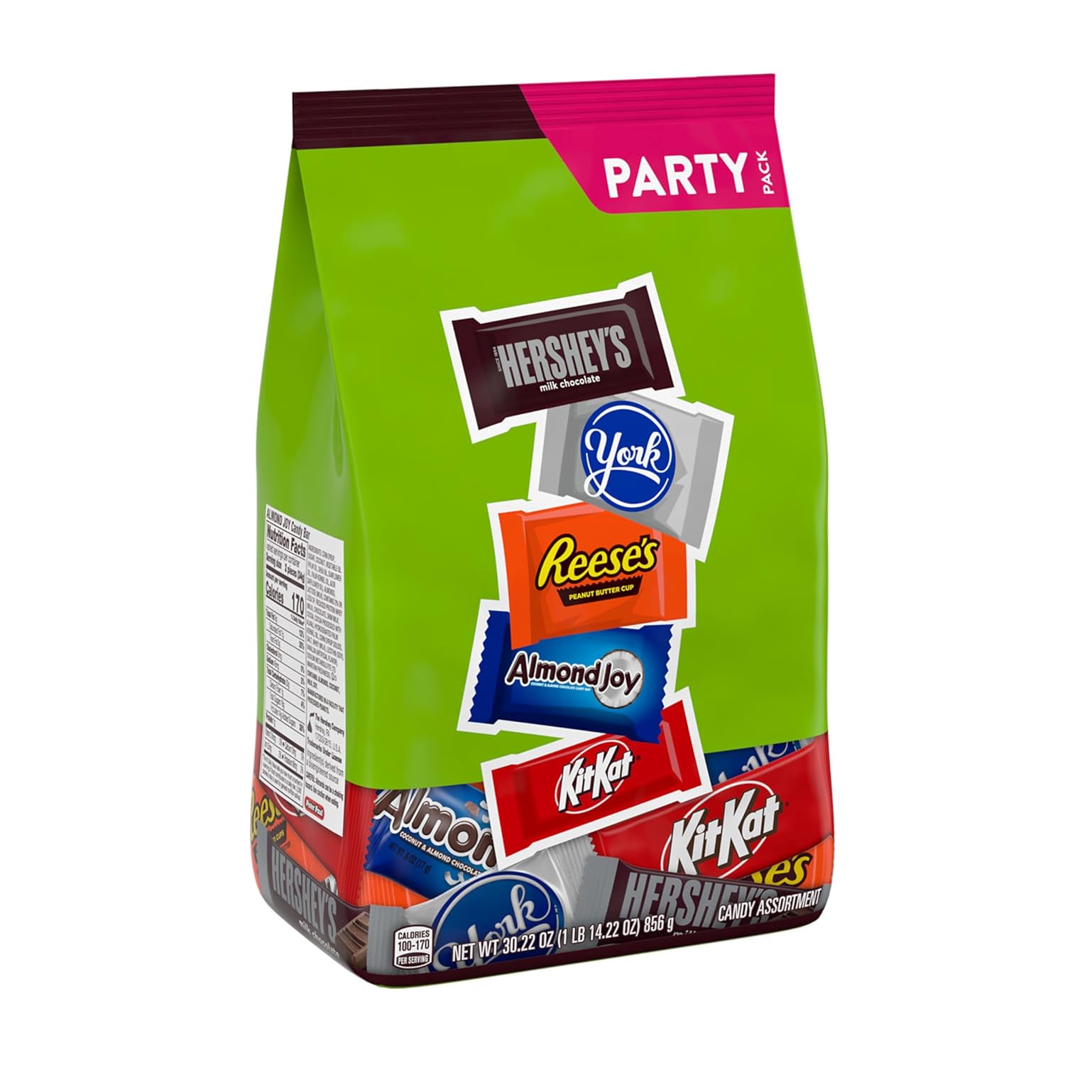 HERSHEY'S Assorted Chocolate Flavored Candy Party Pack, 30.22 oz Chocolate 30.22 Ounce (Pack of 1)
