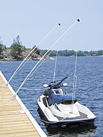 Dock Edge + Economy Mooring Whip Watercraft Docking System (Set of 2), 8' for Craft up to 18' or 2000 lbs & AIRHEAD AHDL-4