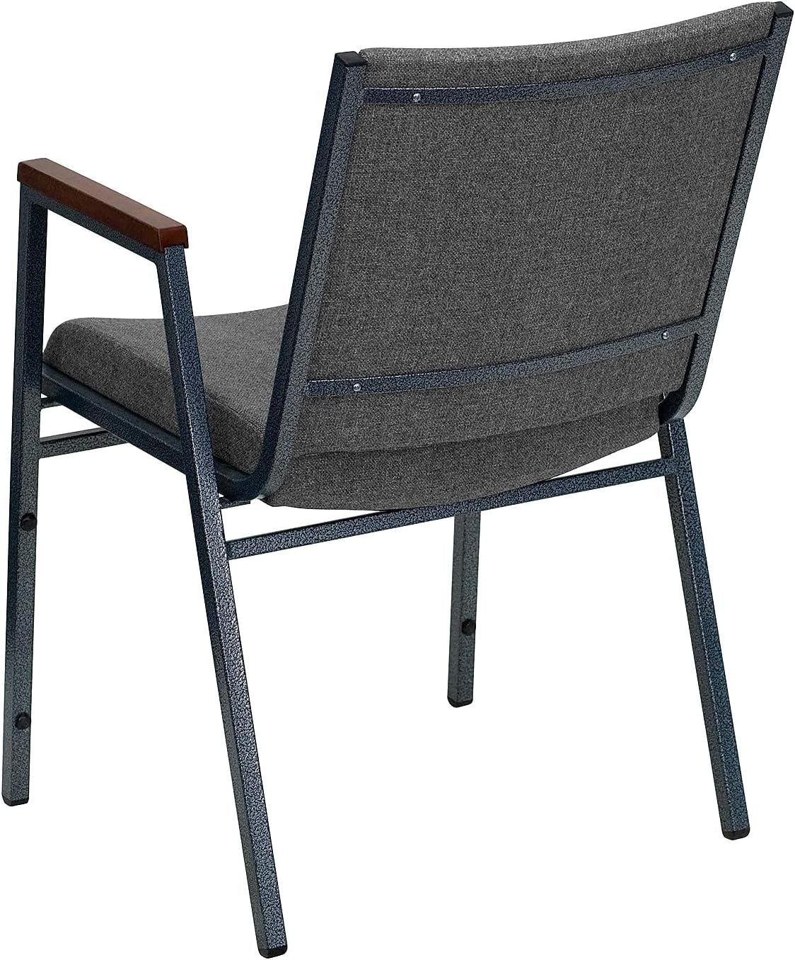 Flash Furniture HERCULES Series Heavy Duty Fabric Stack Chair with Arms and Ganging Bracket