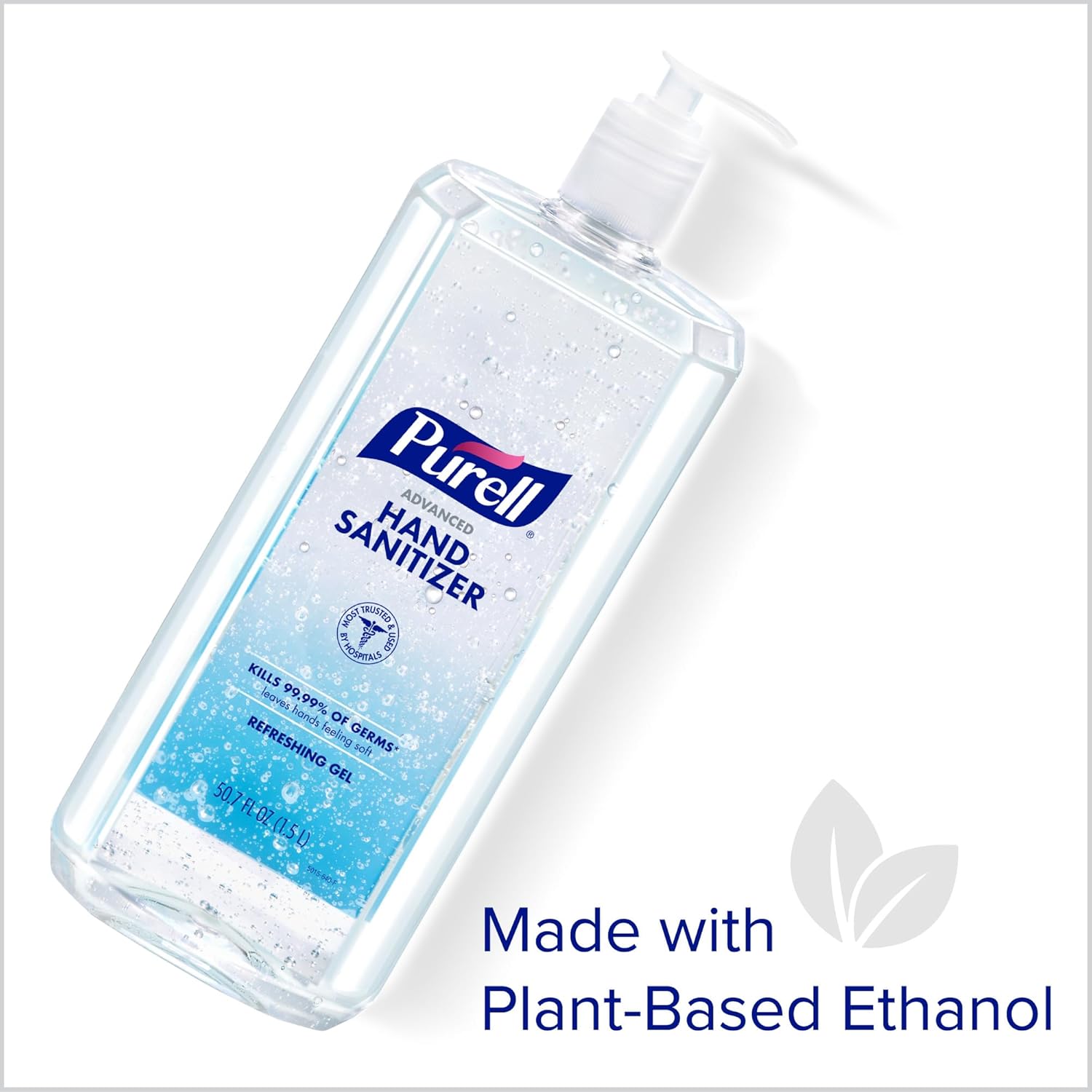 Purell Advanced Hand Sanitizer Refreshing Gel, Clean Scent, 1.5 Liter Pump Bottle (Pack of 1) - 5015-04