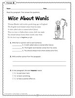 Scholastic Comprehension Skills: 40 Short Passages For Close Reading, Grade 3