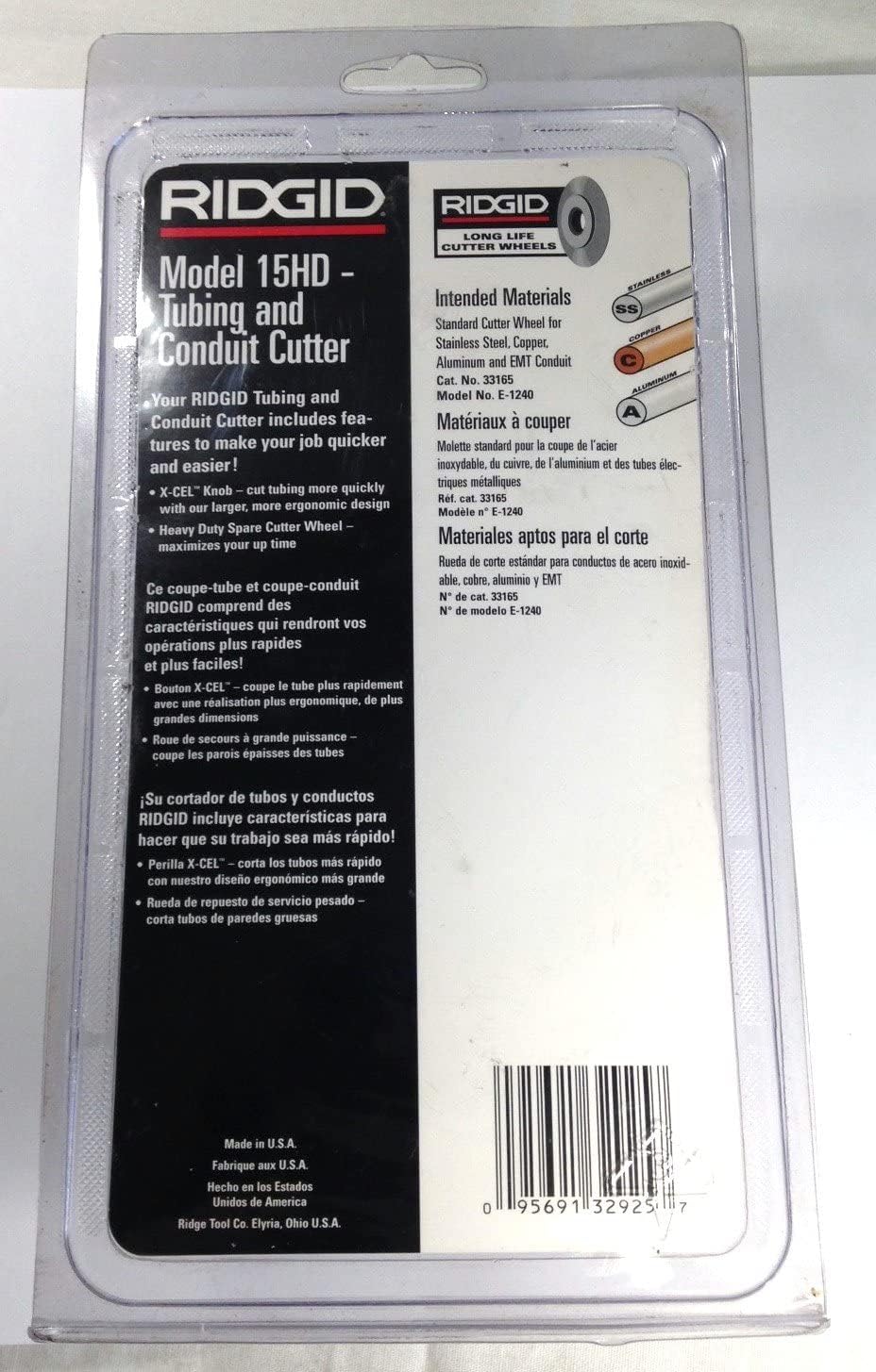 RIDGID Screw-Feed Tubing and Conduit Cutters