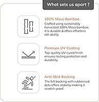 Anji Mountain Office Chairmat Thickest & Sturdy Bamboo Chairmats Highly Premium Quality Anti-Slip Heavy Duty