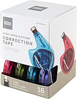 Office Depot® Brand Side-Application Correction Tape, 1 Line x 392" , Pack Of 16 Cartridges