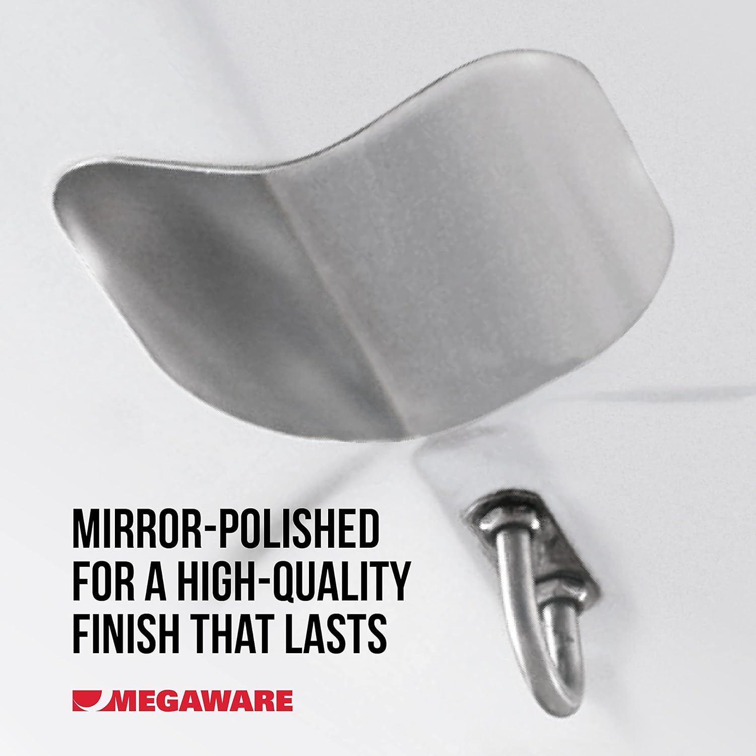 Megaware - ScuffBuster Bow Guard for Boats - Protects from Scuffs and Scratches - Stainless Steel Shield with 3M Adhesive