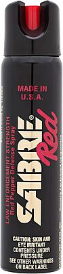 SABRE Magnum 120 Pepper Spray, 35 Bursts, 12-Foot (4-Meter) Range, Extra Large 92.4 Gram Canister, Wide Cone Spray Pattern, UV Marking Dye, Twist Lock Safety, Black