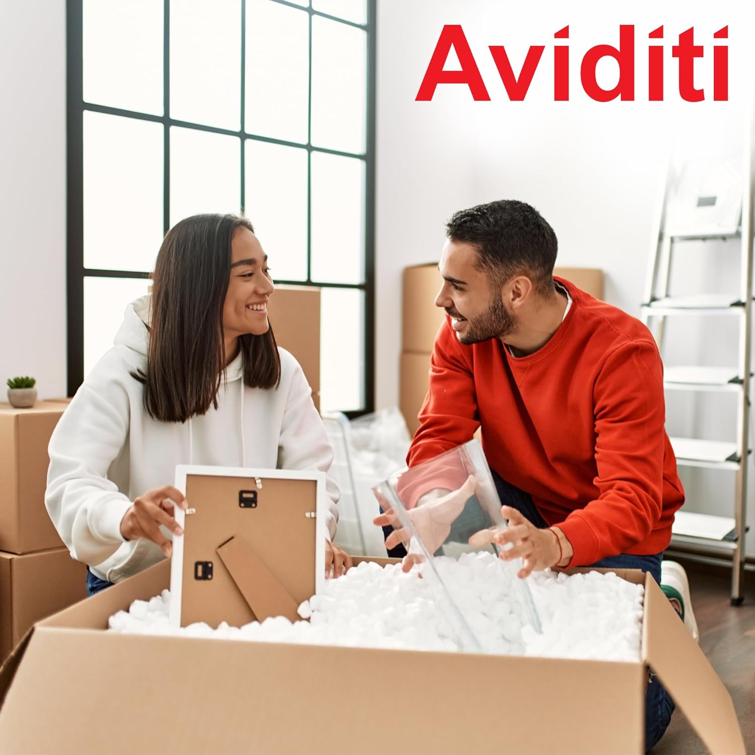 AVIDITI White Styrofoam Packing Peanuts (7 Cubic Feet) | Bulk Loose Fill Packing Peanuts For Shipping, Moving