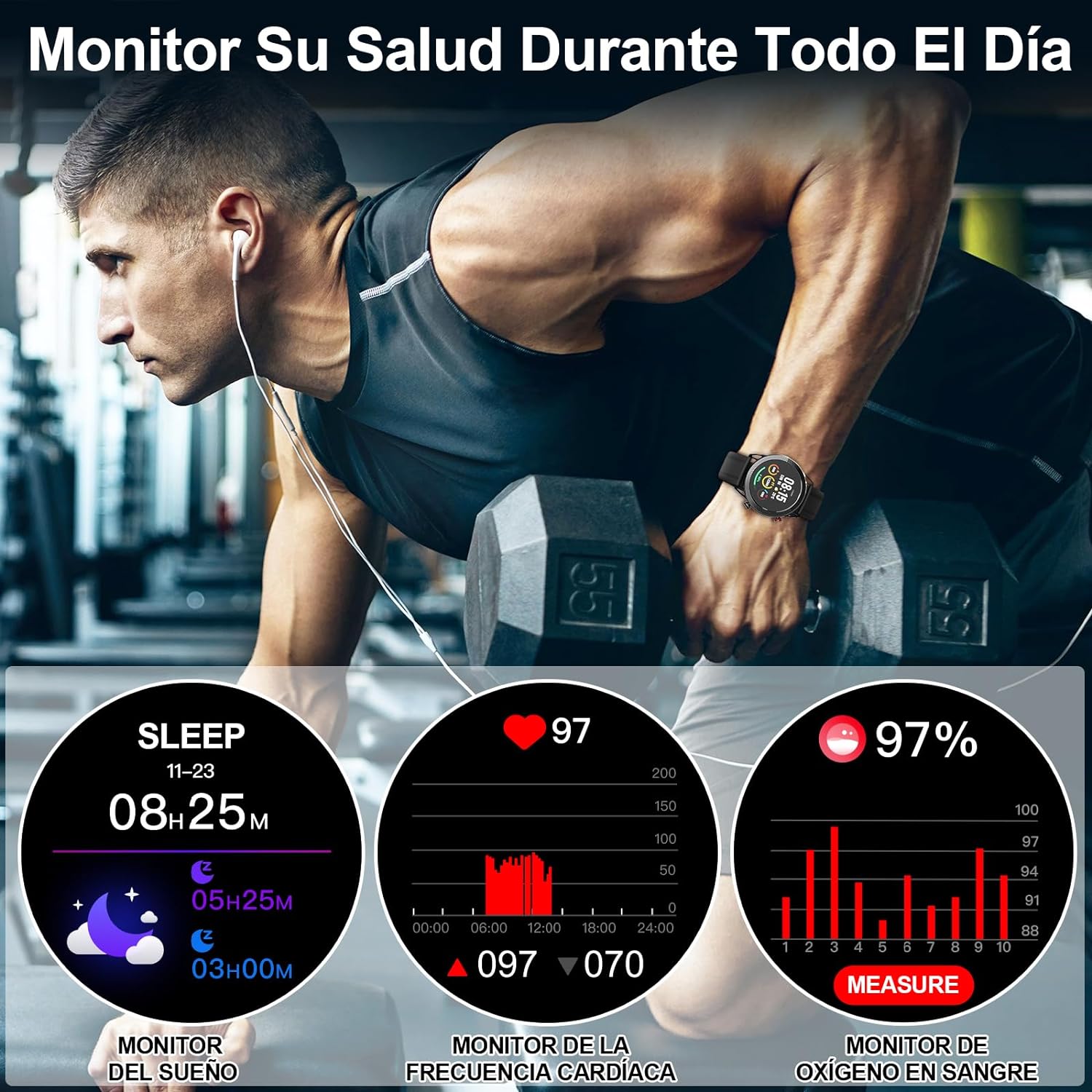 FreshFun Smartwatch Hombre y Mujer, Reloj