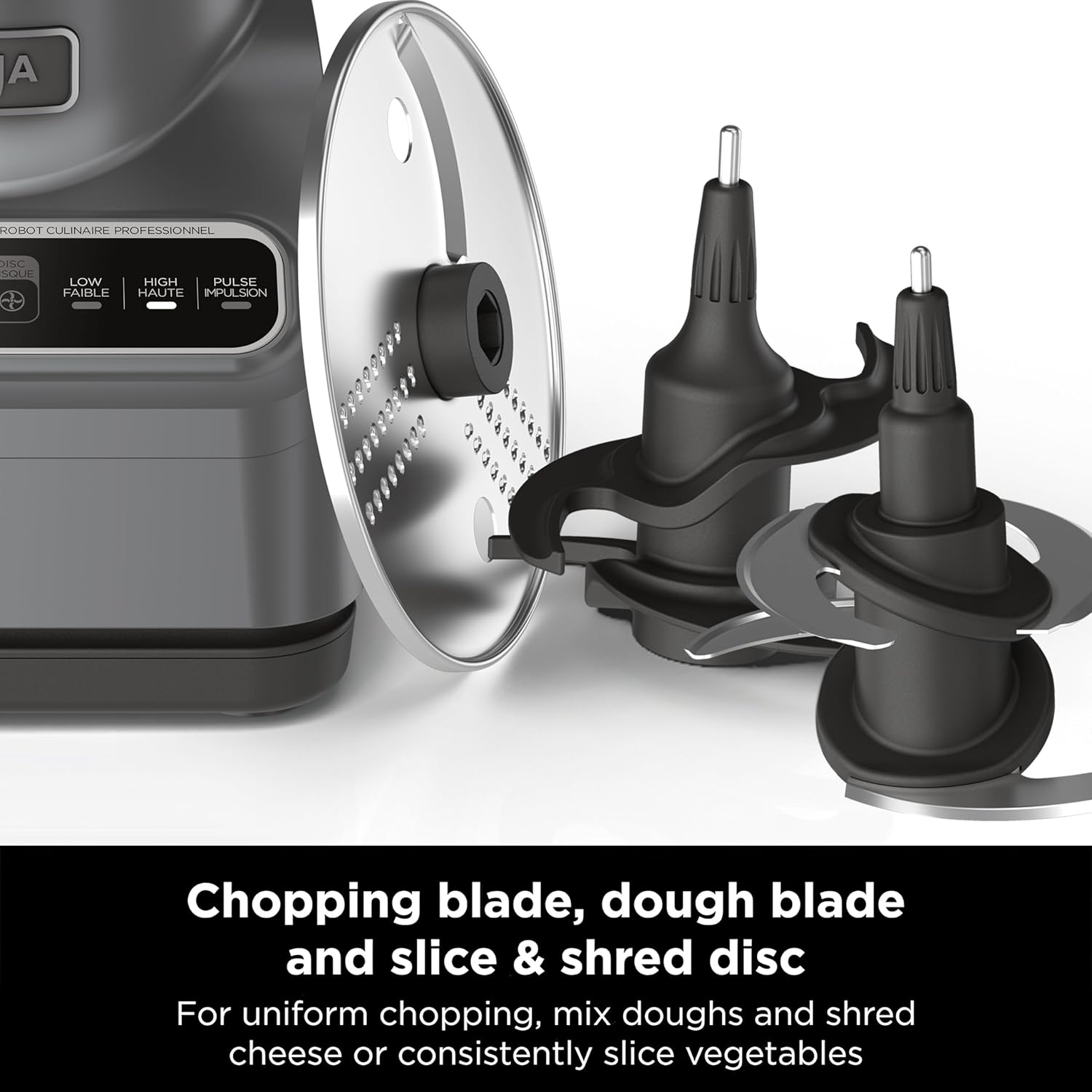 Ninja Food Processor, Professional Plus, 1000 Peak Watts, 4 Functions for Chopping, Slicing