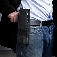 Mace Brand Bear Spray Holster for Mace's Guard Alaska Bear Deterrent Spray Canister, Durable Build with Heavy Duty Nylon, Hook & Loop Closure, Perfect for Outdoors, Hiking, Camping, & Hunting - Black