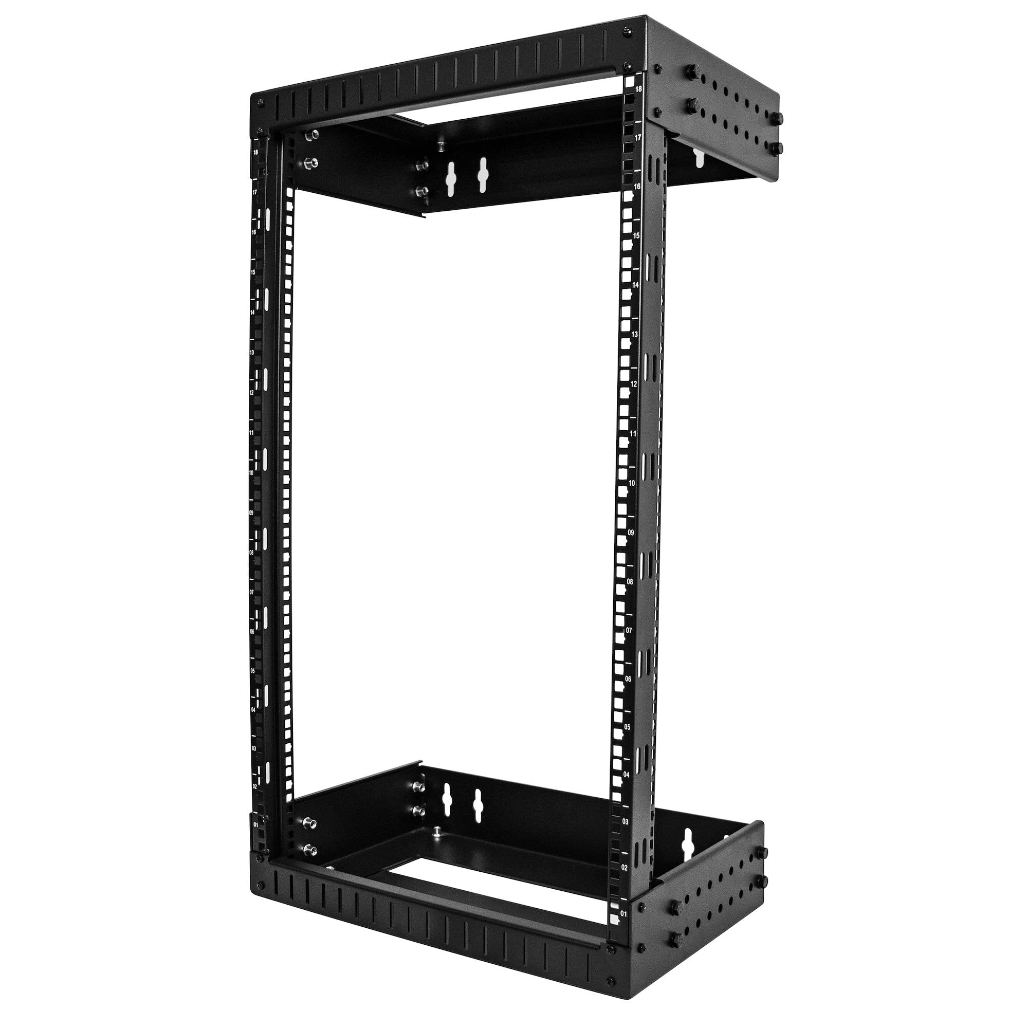 StarTech.com 2-Post 19" Open-Frame Wall Mount Network Rack with Adjustable Depth