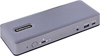StarTech.com USB-C Docking Station Multi Monitor HDMI/DP/USB-C Video Output, Triple Monitor 4K30/Dual 4K60, 7-Port USB Hub, 60W Power Delivery, GbE, 3.5mm Audio, Works with Chromebook, TAA