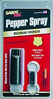 SABRE Hardcase Self Defense Pepper Spray, Black