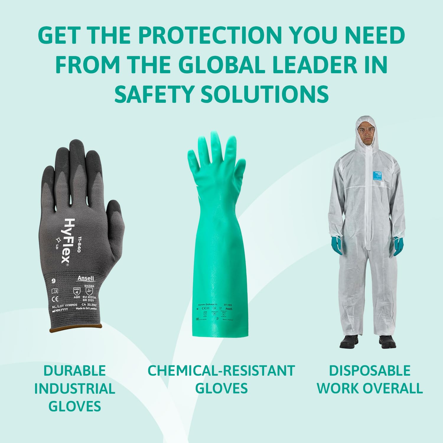 TouchNTuff Ansell Conform 69-210 Latex Glove, Powdered, Disposable, Rolled Beaded Cuff, 9" Length, 5 mils Thick