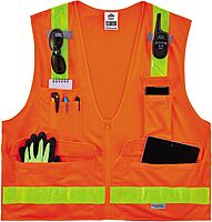 Ergodyne GloWear 8250ZHG Class-2 Hi-Gloss Surveyors Safety Vest
