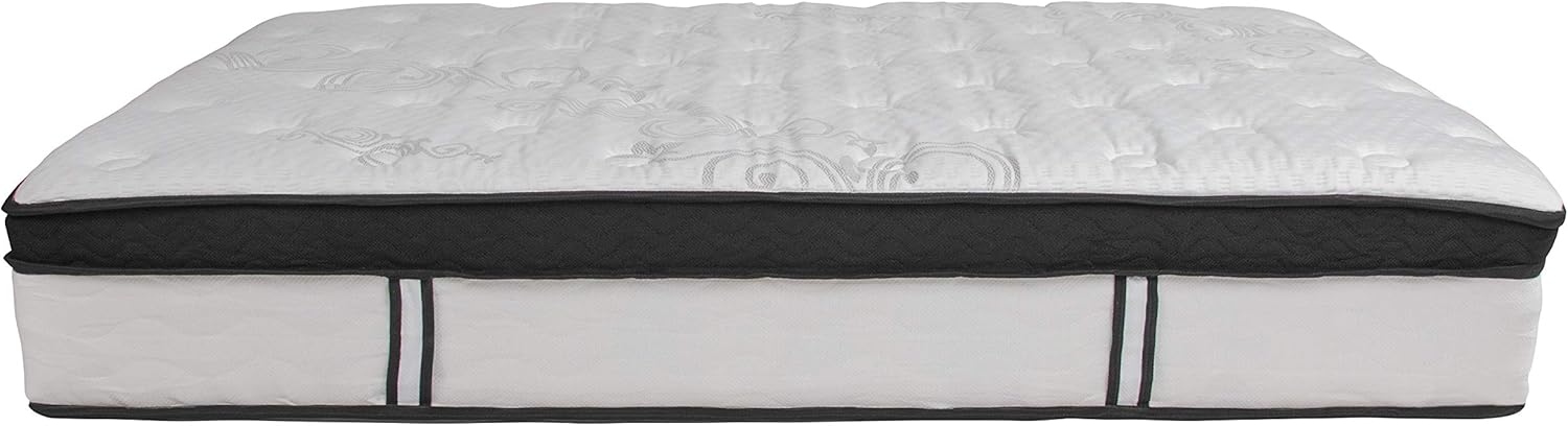FLASH FURNITURE Capri Comfortable Sleep 12" Hybrid Pocket Spring and Foam Mattress in a Box