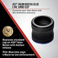 ASP T-Series Band Cap, Talon Baton Handle, Tactical Baton Accessories, Blue Line Blue Line Band