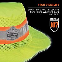 Ergodyne GloWear 8935 Hi-Vis Ranger Sun Hat