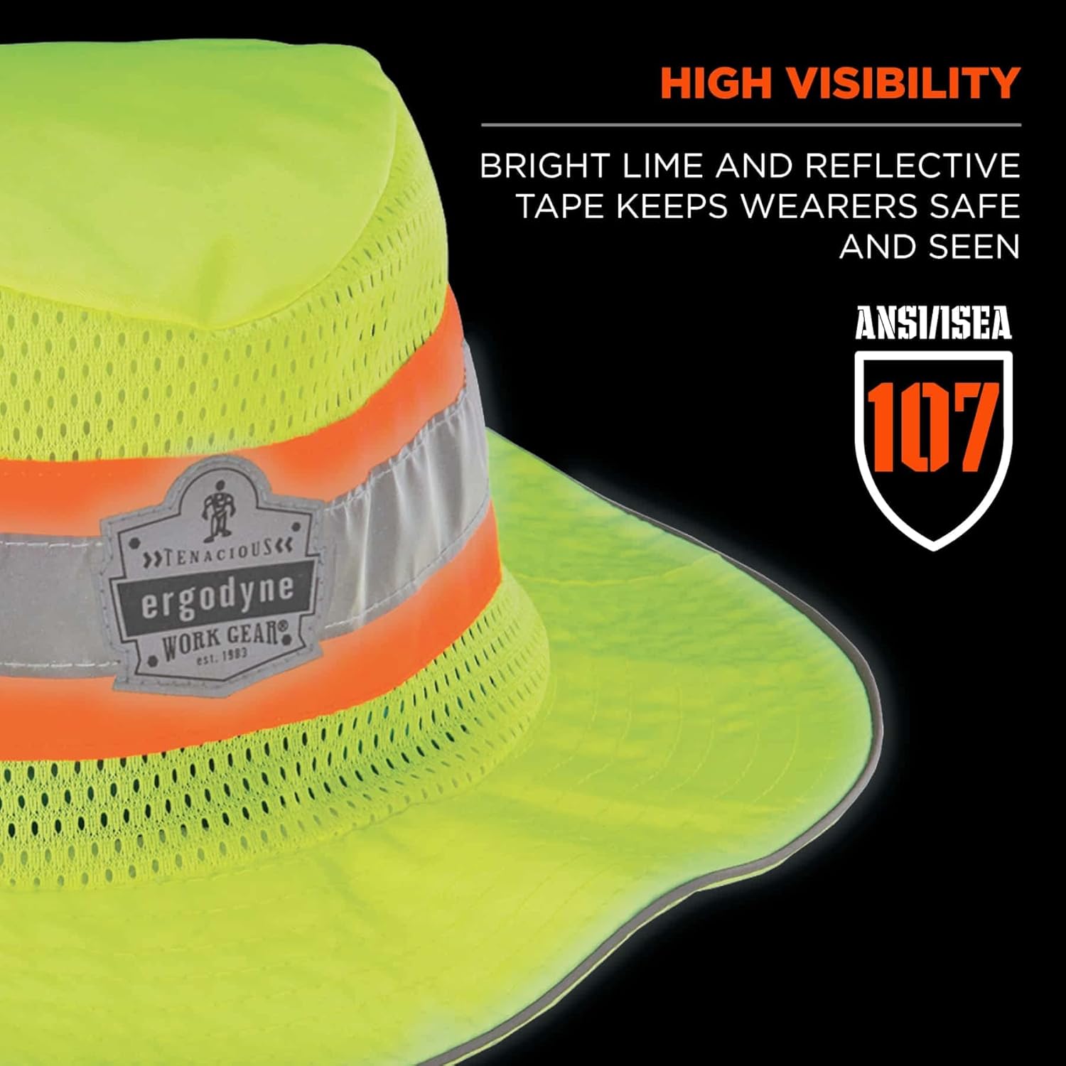 Ergodyne GloWear 8935 Hi-Vis Ranger Sun Hat
