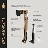 Gerber Gear Bushcraft Hatchet, Coyote Brown 31-003783