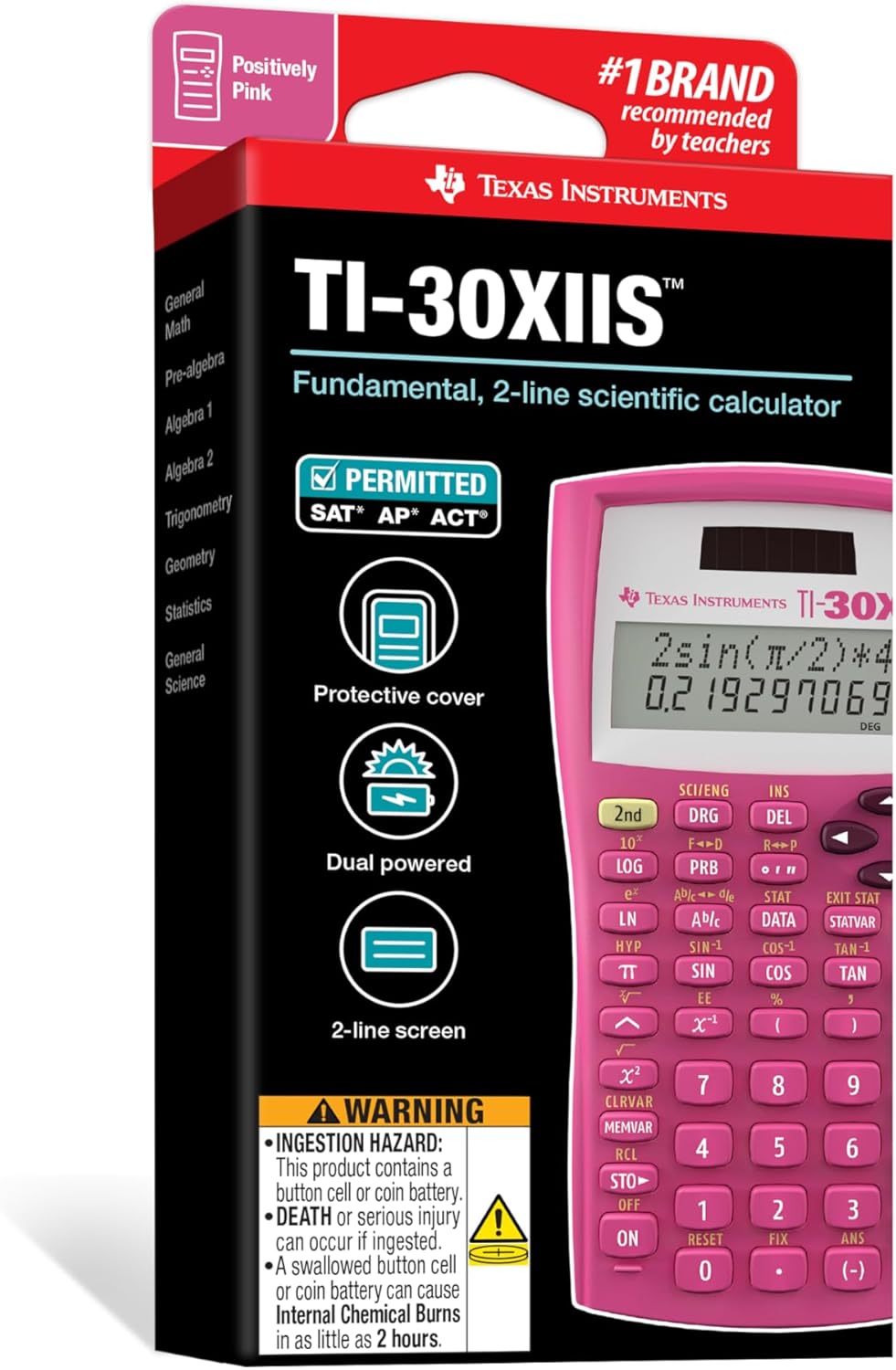 Texas Instruments TI-30X IIS Two-Line Scientific Calculator