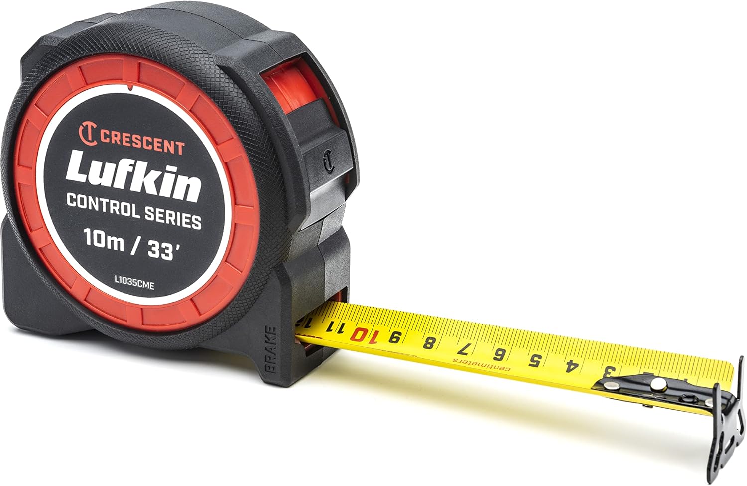 Crescent Lufkin 1-3/16 x 10m/33' Command Control Series Yellow Clad Tape Measure - L1035CME-02
