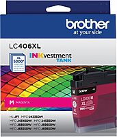 Brother LC406XL INKvestment Magenta High-Yield Ink Tank, LC406XLM