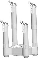 LifeSmart BD001 4 Post Fast Airflow, Timer, and 250W Convection Heater, Quick and Efficient Dryer for Work, Snow Boots, Canvas Shoes, Socks, and Gloves with Overheat Protection, Small, White