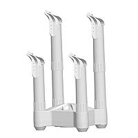 LifeSmart BD001 4 Post Fast Airflow, Timer, and 250W Convection Heater, Quick and Efficient Dryer for Work, Snow Boots, Canvas Shoes, Socks, and Gloves with Overheat Protection, Small, White