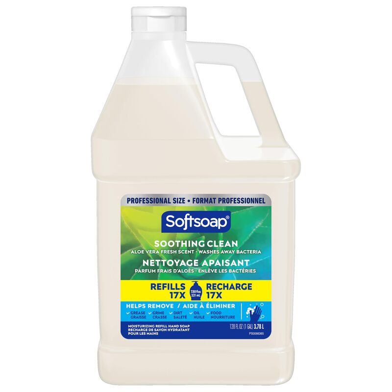 Softsoap Liquid Hand Soap Refill, Soothing Clean, Aloe Vera Fresh Scent - 1 gallon